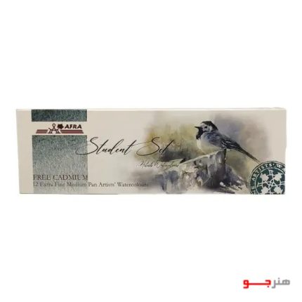 آبرنگ ۱۲ رنگ دانش آموزی افرا